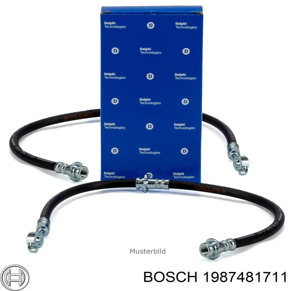 Купить 1987481711 Bosch Задний тормозной шланг