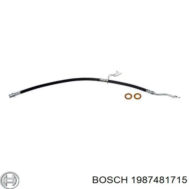 Шланг тормозной передний, левый Bosch 1987481715 цена, от 28.42 USD