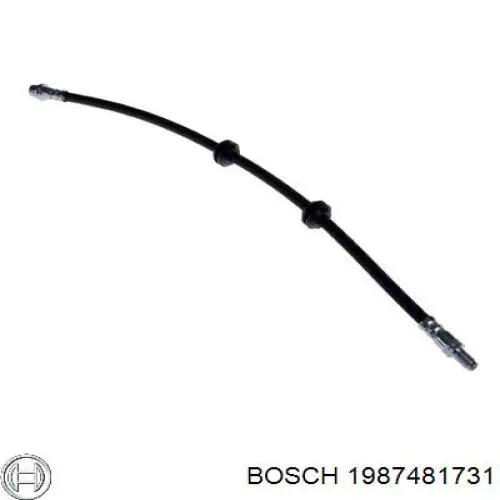 Купить 1987481731 Bosch Задний тормозной шланг