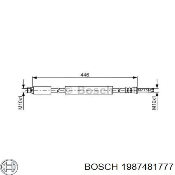 Купить 815023238 Triscan Задний тормозной шланг