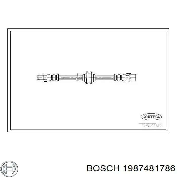 Latiguillo de freno delantero 1987481786 Bosch