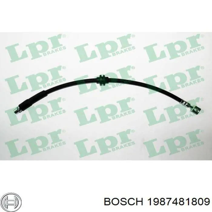Шланг гальмівний передній 1987481809 Bosch