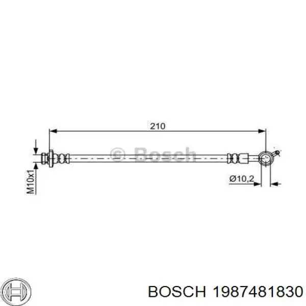 Шланг тормозной задний, левый Delphi LH6832 цена, от 6.33 USD