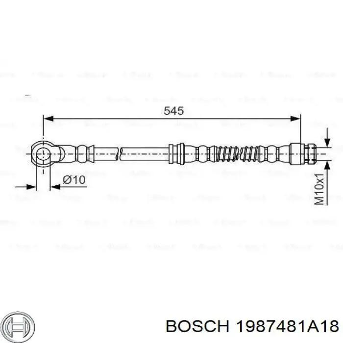 Шланг тормозной задний GKN-Spidan 340621