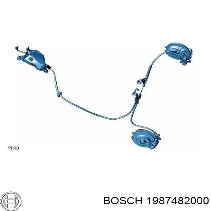 1987482000 Bosch трос ручного тормоза задний левый