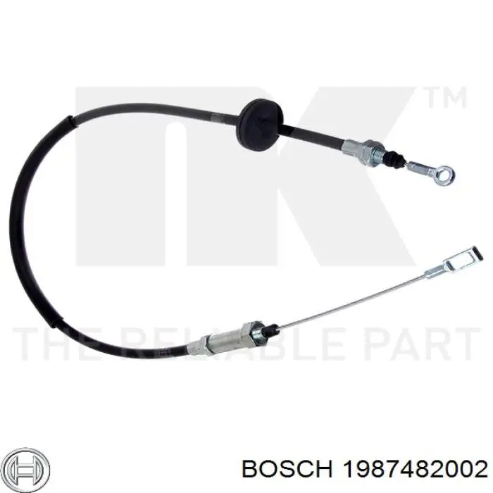 1987482002 Bosch Трос стояночного тормоза передний