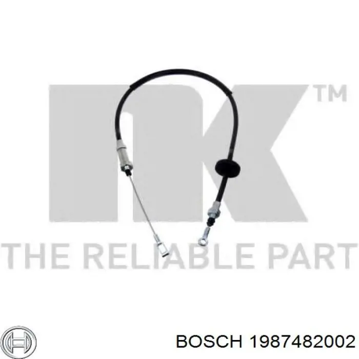 Трос ручного тормоза передний Bosch 1987482002 цена, от 15.25 USD