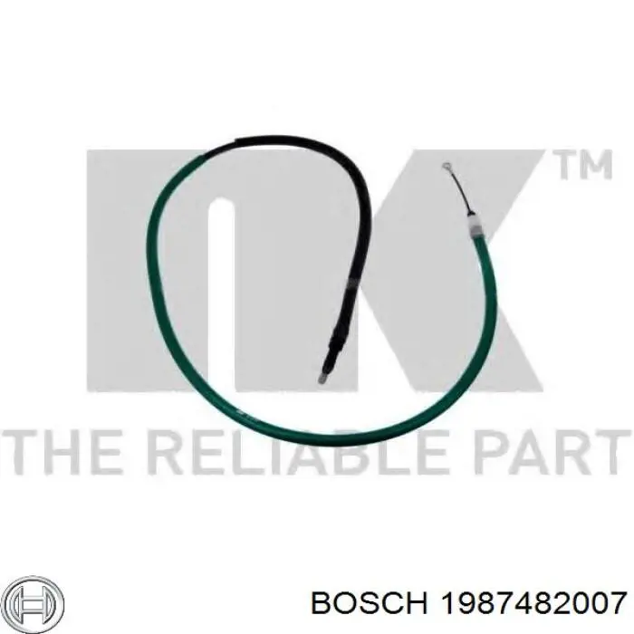 1987482007 Bosch Трос ручного тормоза задний правый/левый