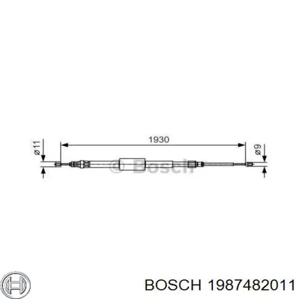 Купить 1987482011 Bosch Тормоз стояночный