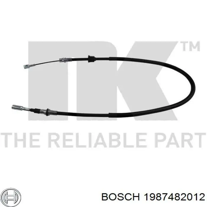 Трос ручного тормоза передний Bosch 1987482012 цена, от 12.85 USD