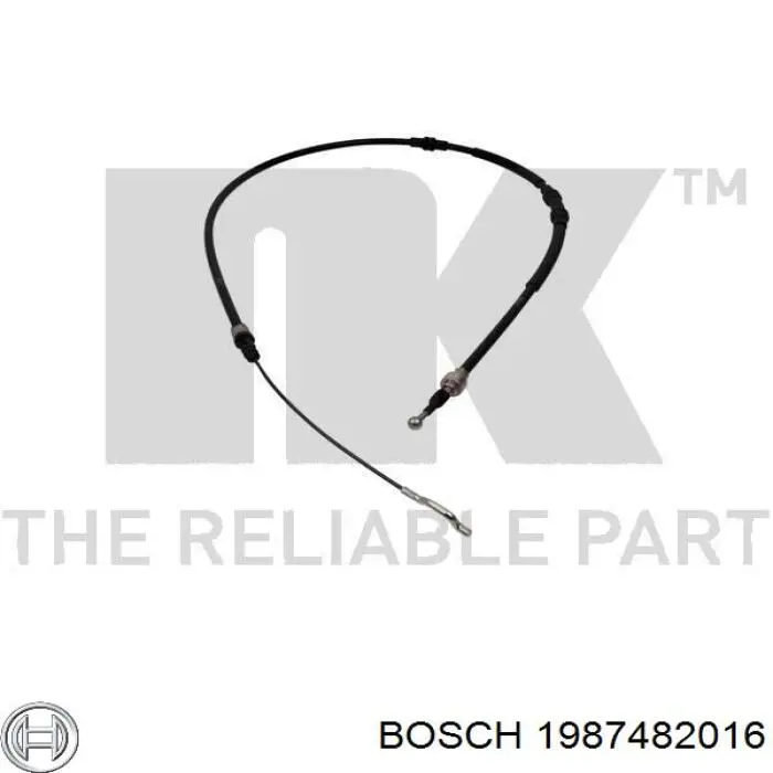 Задний трос ручника Bosch 1987482016 цена, от 15.48 USD
