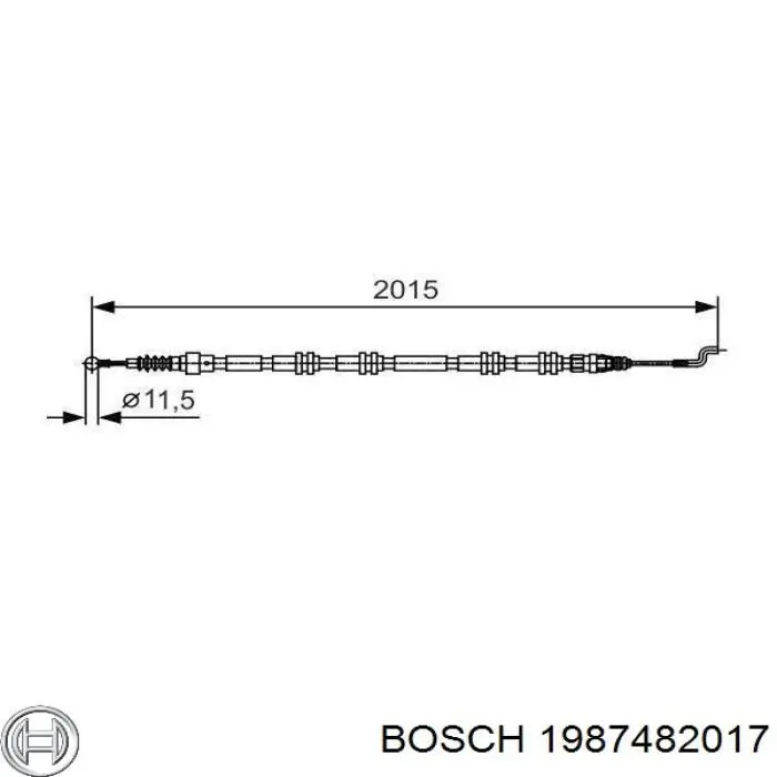 Купить 1987482017 Bosch Тормоз стояночный