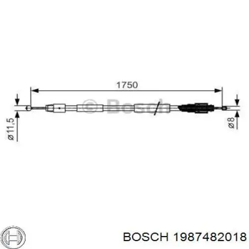 Купить 1987482018 Bosch Тормоз стояночный
