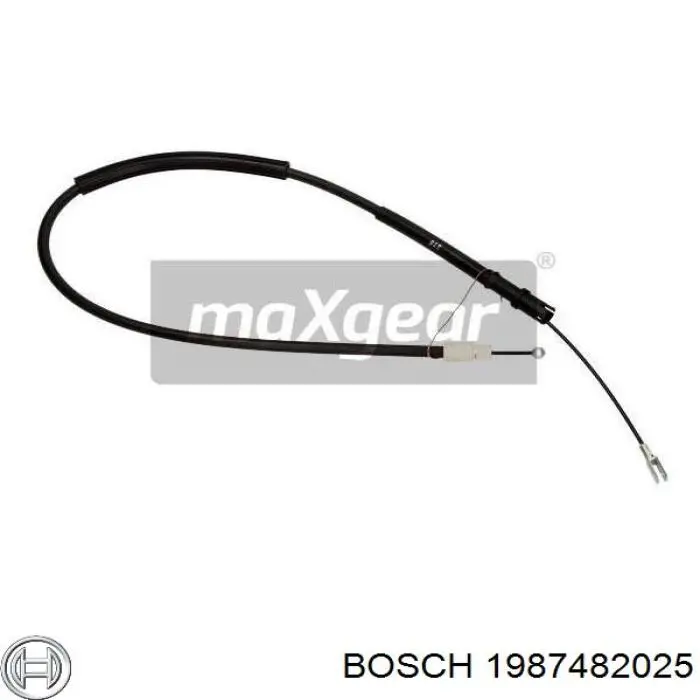 1987482025 Bosch Трос ручного тормоза задний, правый