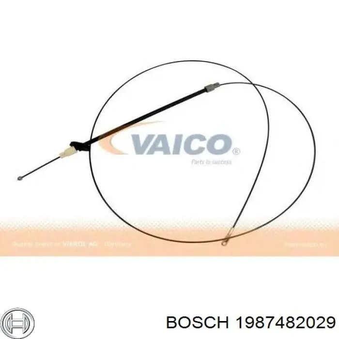 Трос ручного тормоза передний Bosch 1987482029 цена, от 12.28 USD