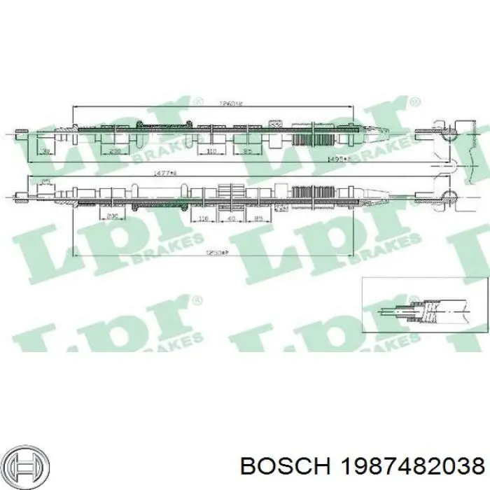 Купить 1987482038 Bosch Тормоз стояночный