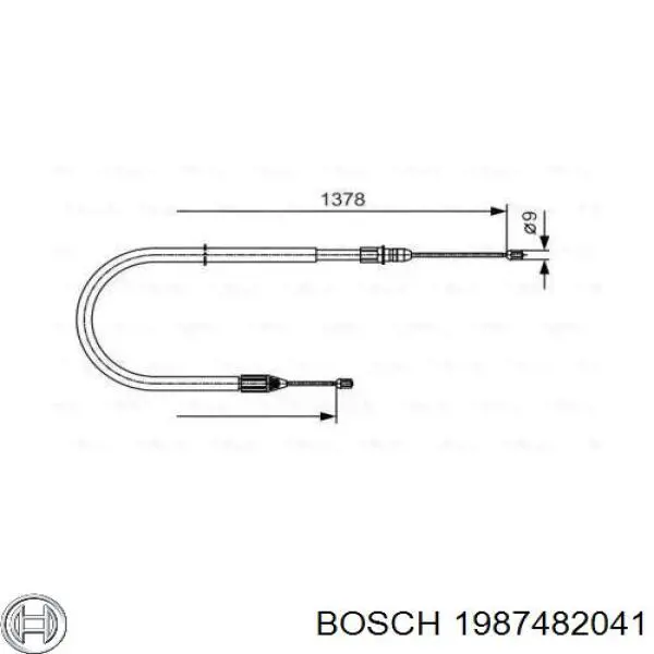 Трос ручника 1987482041 Bosch