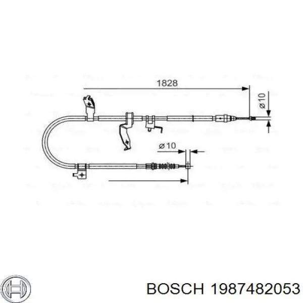 Трос ручника 1987482053 Bosch