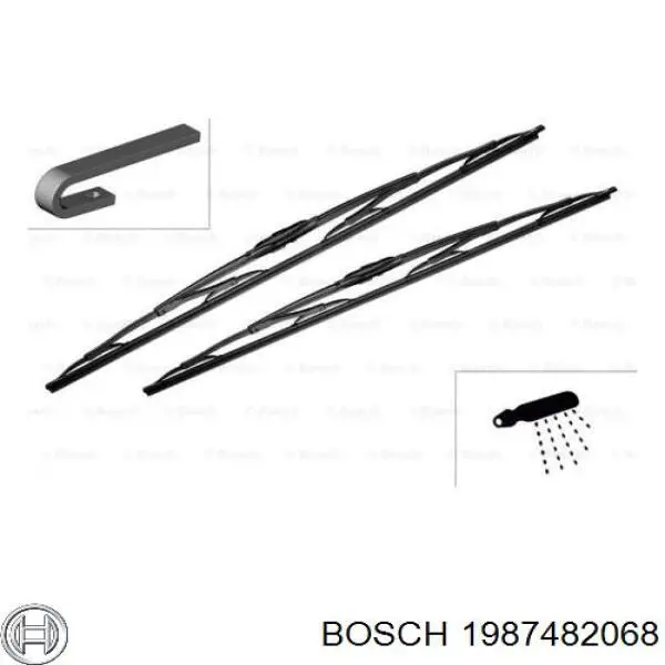 Трос ручного тормоза задний Bosch 1987482068 цена, от 19.96 USD