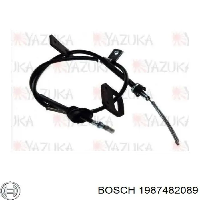 Cable de freno de mano trasero derecho 1987482089 Bosch