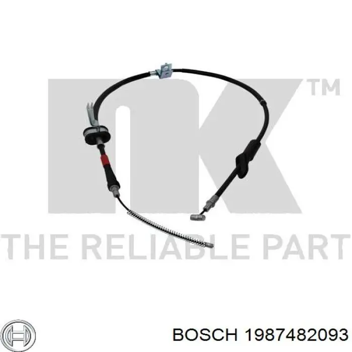1987482093 Bosch Трос ручного тормоза