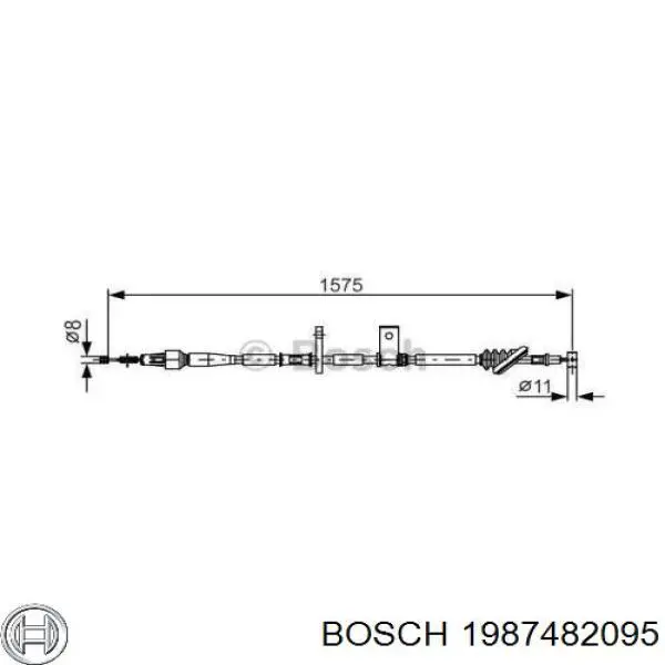 Трос ручника 1987482095 Bosch