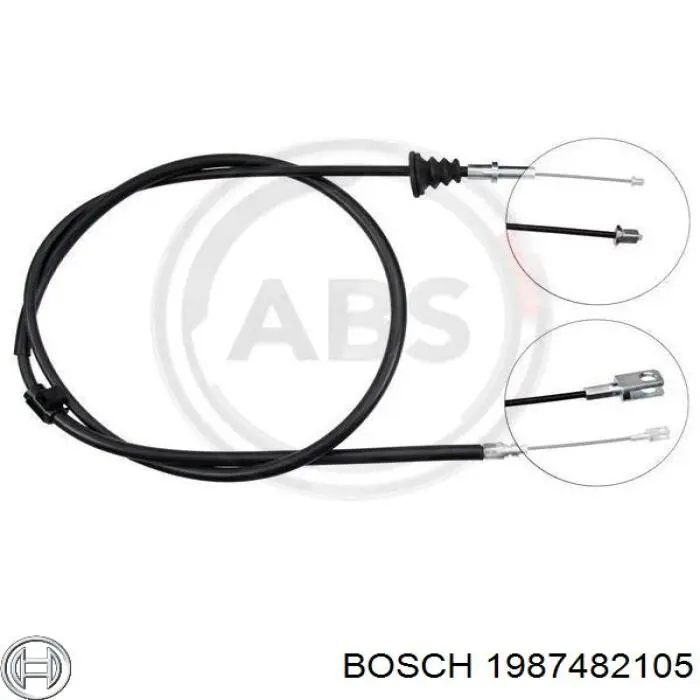 Купить 9157684 Volvo Передний трос ручника