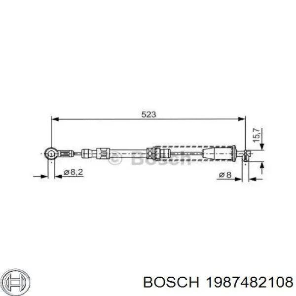 Трос ручника 1987482108 Bosch