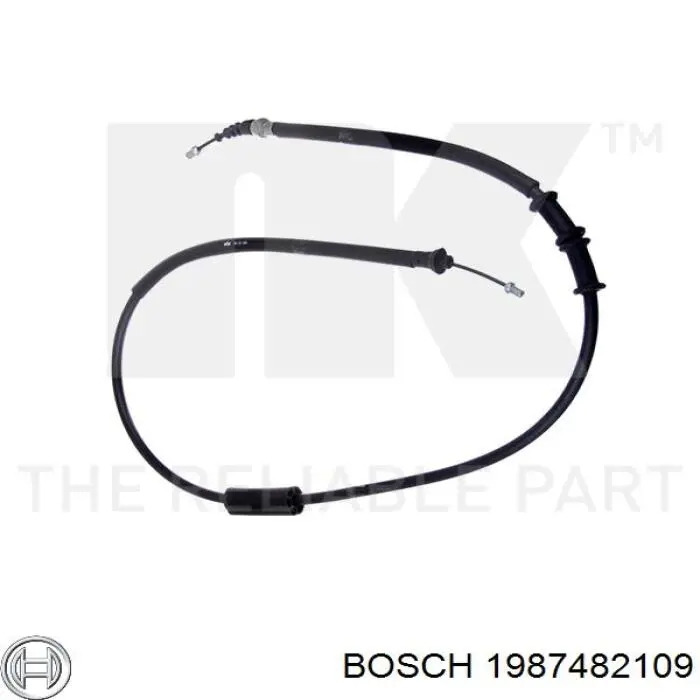 Задний трос ручника Bosch 1987482109 цена, от 16.65 USD