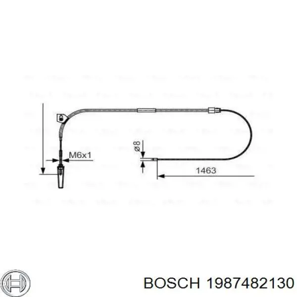 Передний трос ручника 1987482130 Bosch