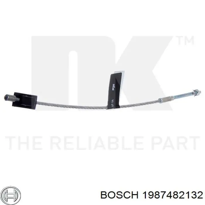 Cable de freno de mano delantero 1987482132 Bosch