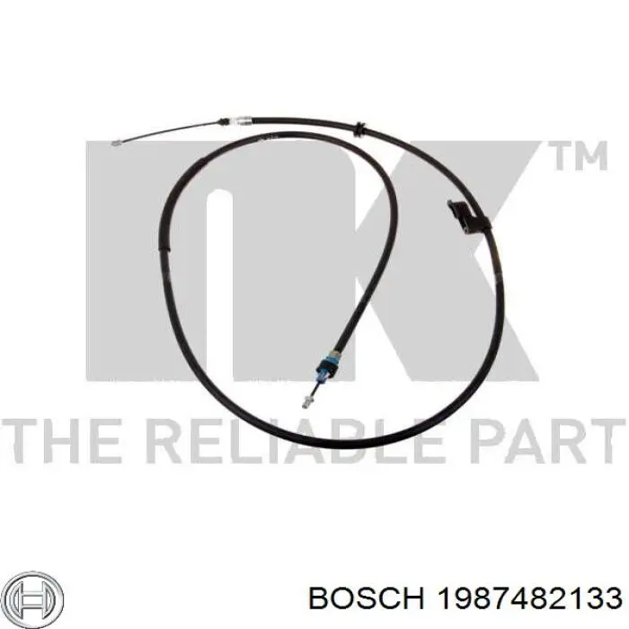 Купить 1987482133 Bosch Трос стояночного тормоза задний левый