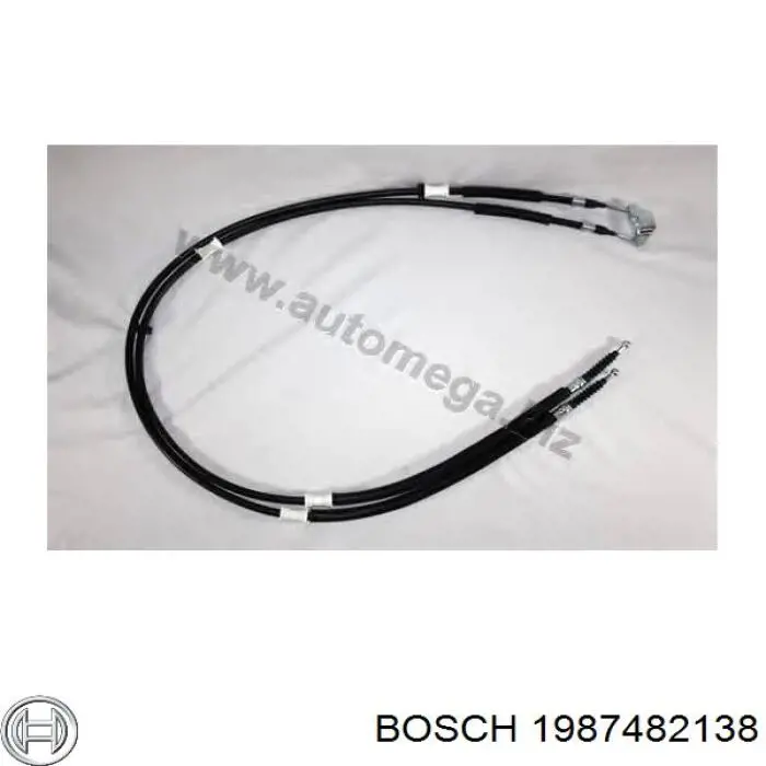 Задний трос ручника Bosch 1987482138 цена, от 28.20 USD