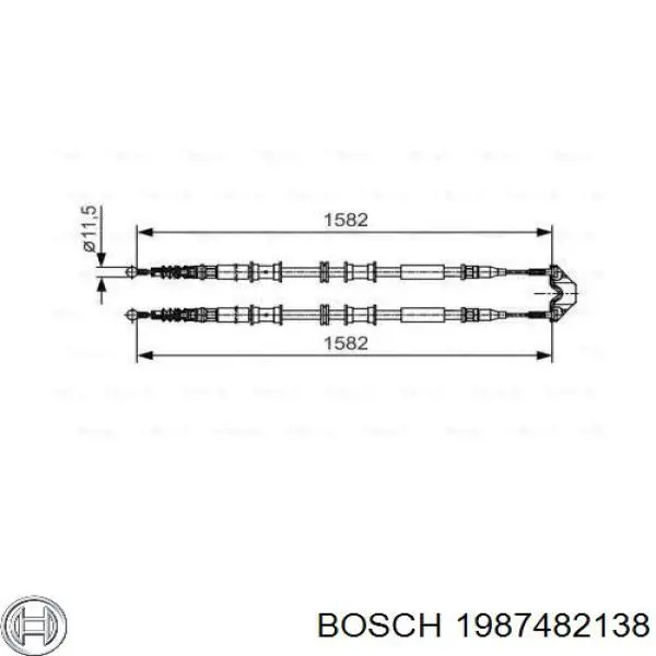 Купить 1987482138 Bosch Тормоз стояночный