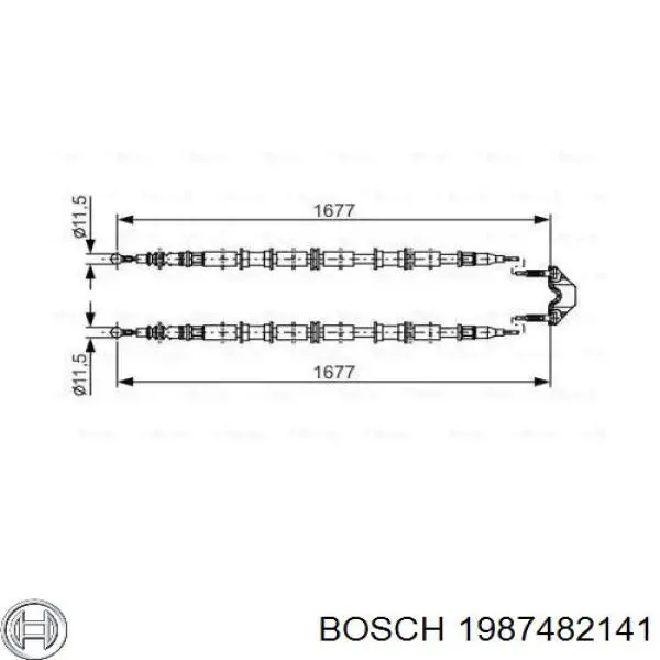 Купить 1987482141 Bosch Тормоз стояночный