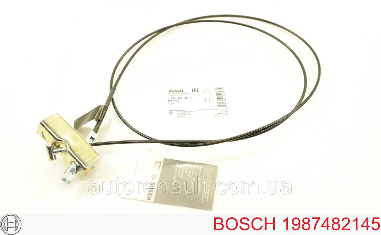 Трос ручного тормоза промежуточный Bosch 1987482145
