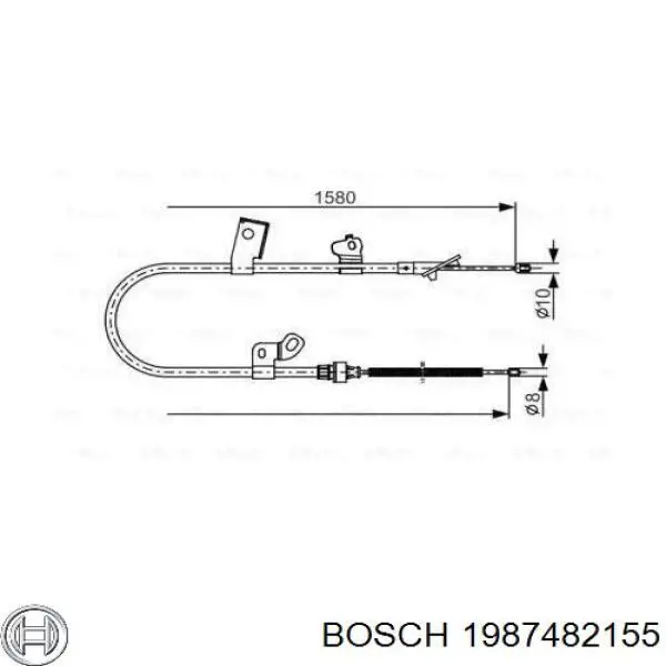 Трос ручника 1987482155 Bosch