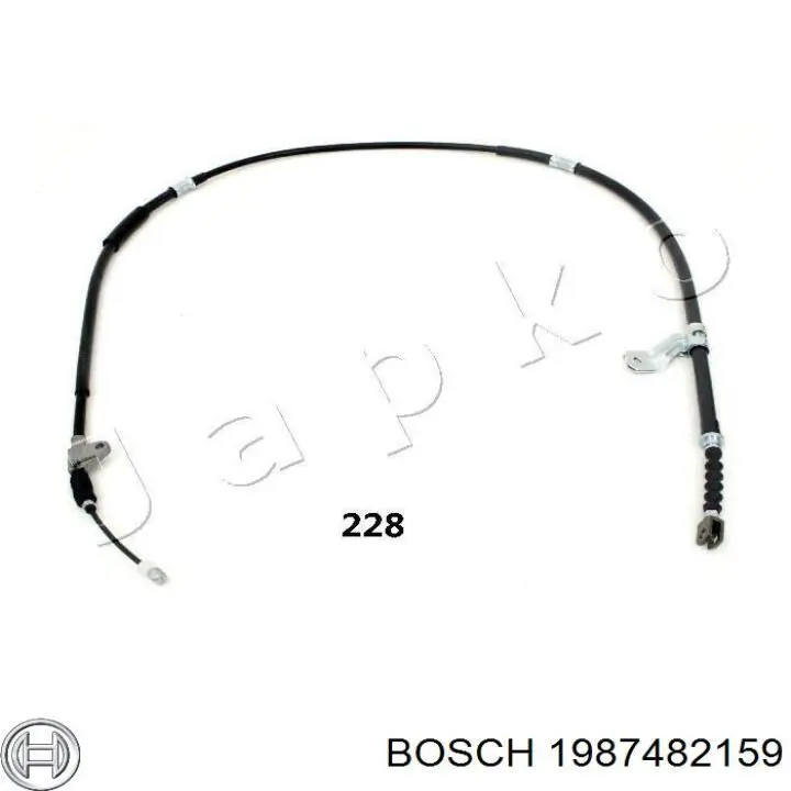 Трос стояночного тормоза задний правый Bosch 1987482159 цена, от 21.31 USD