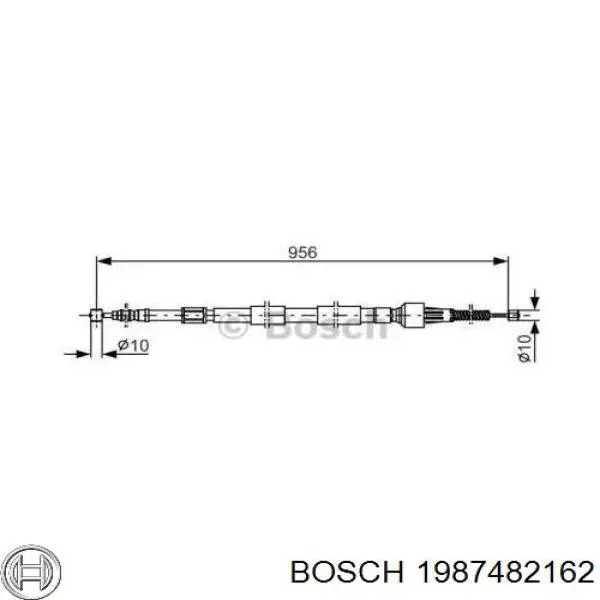 Трос ручника 1987482162 Bosch