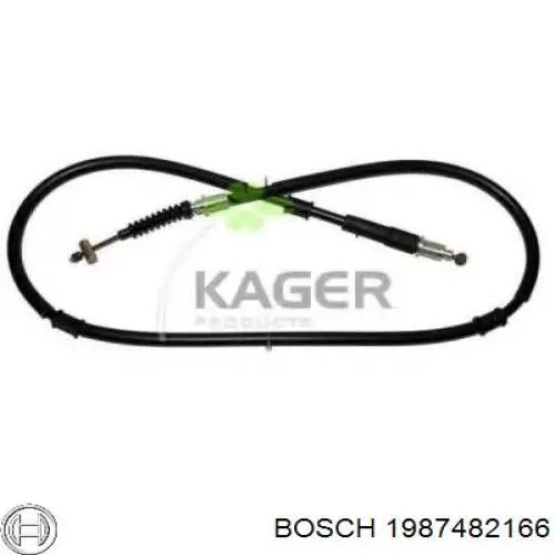 Купить 1987482166 Bosch Трос стояночного тормоза задний левый