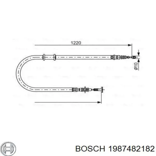 Трос ручника 1987482182 Bosch