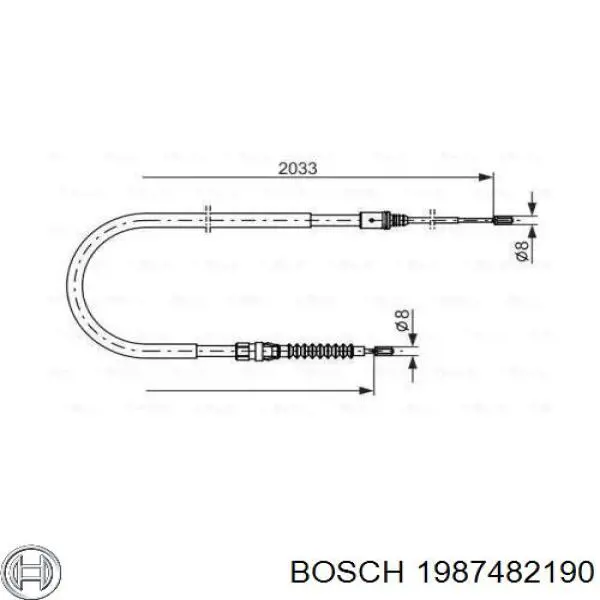 Купить 1987482190 Bosch Тормоз стояночный