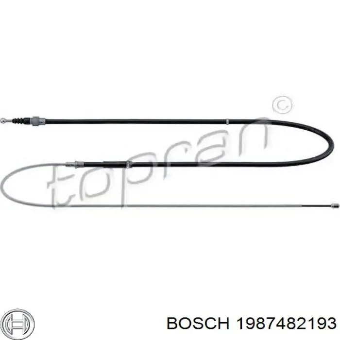 Задний трос ручника Bosch 1987482193 цена, от 13.05 USD