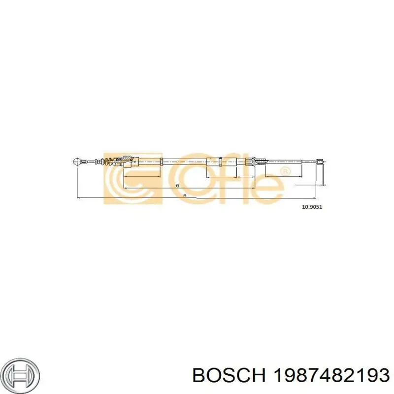 Купить 1987482193 Bosch Тормоз стояночный