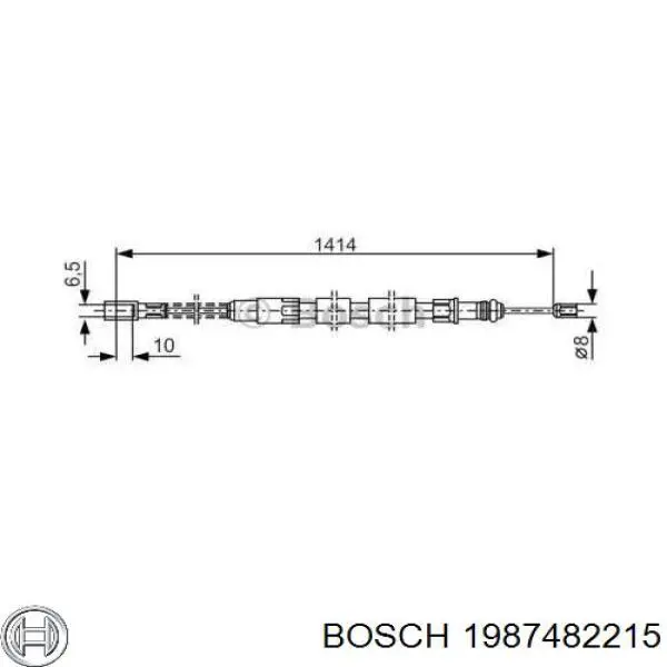 Трос ручника HK3224 MCB