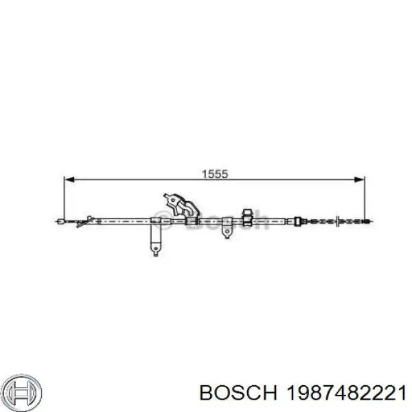 Трос ручника 1987482221 Bosch