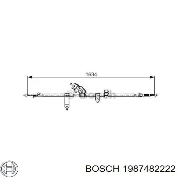 Трос ручника 1987482222 Bosch