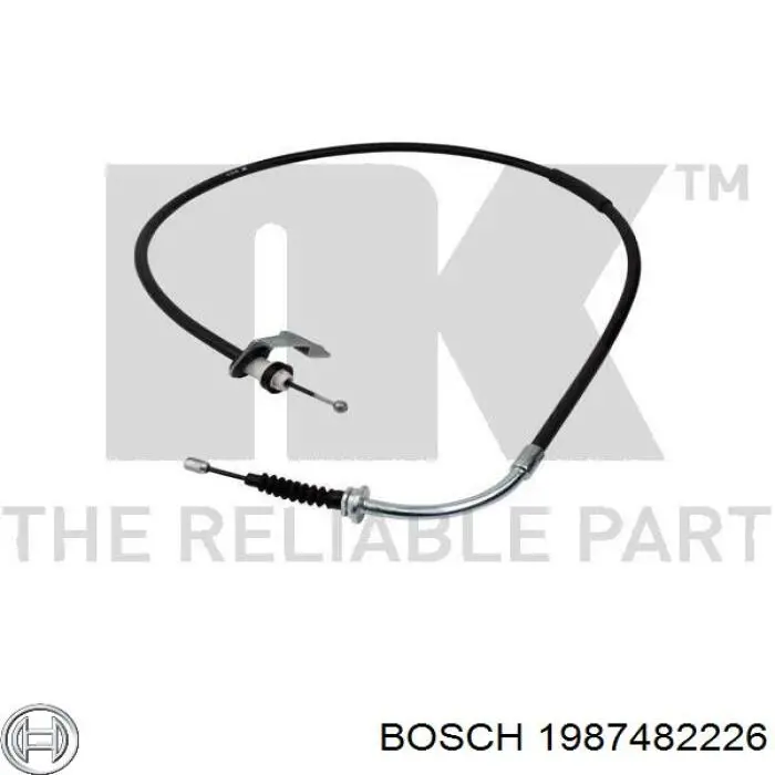 Купить 1987482226 Bosch Задний правый трос ручника