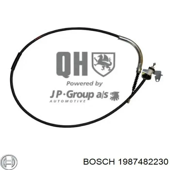 Купить 1987482230 Bosch Задний правый трос ручника