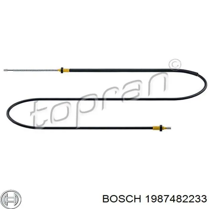 Задний трос ручника Bosch 1987482233 цена, от 15.78 USD